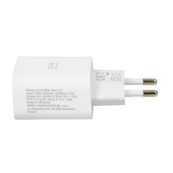 ŁADOWARKA SIECIOWA I-BOX C-39 USB-C PD20W Z KABLEM