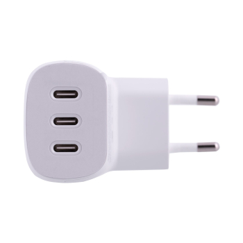 Ładowarka Belkin BoostCharge 3 Port USB-C PD 3.1 PPS Wall Charger 67W + USB-C to USB-C Cable 2m White