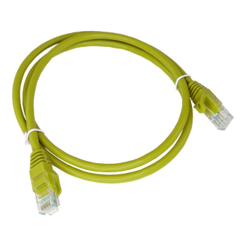 ALANTEC Patch-cord U/UTP kat.5e PVC 0.25m żółty