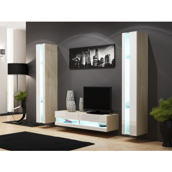 Zestaw VIGO NEW 12 sonoma/biały połysk