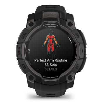 Zegarek sportowy Garmin Instinct 3 AMOLED 45mm Czarny