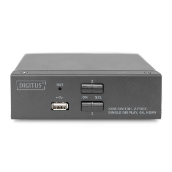 DIGITUS PRZEŁĄCZNIK KVM 2 PORTOWY HDMI, 4K 30HZ DS-12870