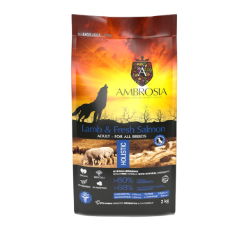 Ambrosia Jagnięcina i Świeży Łosoś 2kg dla psa