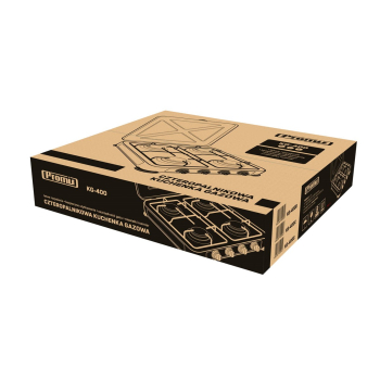 PROMIS KUCHENKA GAZOWA KG400S, 4-PALNIKOWA,SREBRNA