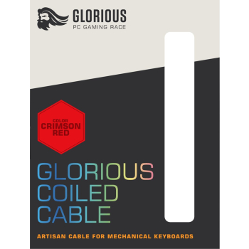 Glorious PC Gaming Race Coiled Czerwony 1,37 m
