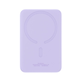Powerbank Baseus Magnetic Mini Air Wireless 10000mAh 20W+kabel USB C-USB C (fiolet)