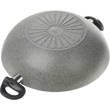 Patelnia BALLARINI Ferrara Wok z 2 uchwytami granitowa 36 cm FERR8KD.36D