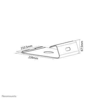 Neomounts NSLS025 stojak na laptop Podstawka na notebooka Srebrny 43,2 cm (17
