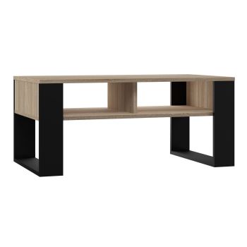 Stolik ława MODERN 2P 90x58xH50 sonoma/czarny