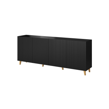 Komoda PAFOS 200x40x82 czarny mat
