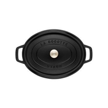 STAUB Żeliwny garnek owalny 40509-322-0 6,7l czarny
