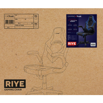 Fotel gamingowy TRUST GXT703B RIYE GAMING CHAIR BLUE