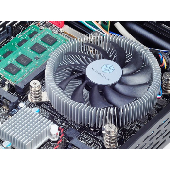 Silverstone SST-NT07-115X system chłodzenia komputerów Chipset Chlodnica/wentylator 8 cm Czarny, Metaliczny