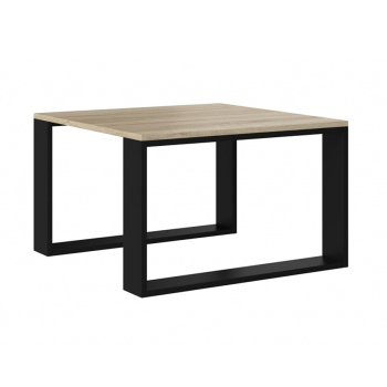 Stolik MODERN MINI 67x67xH40 sonoma/czarny