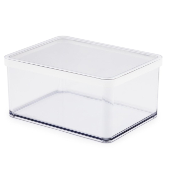 Rotho Pojemnik na przysmaki szeroki 2.25L LOFT transparentny/biały