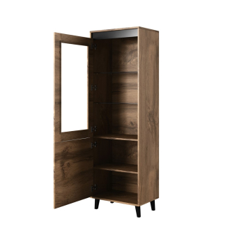 Witryna NORD 60x38x182,5 dąb wotan/antracyt