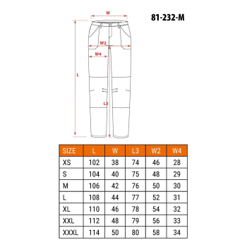 NEO tools 81-232-M spodnie ochronne