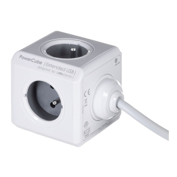 Przedłużacz allocacoc PowerCube Extended USB 2404/FREUPC (3m; kolor szary)