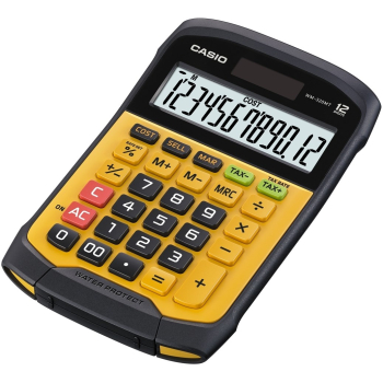 CASIO KALKULATOR BIUROWY WODOODPORNY WM-320MT-S, 12-cyfrowy wyświetlacz, Wyjmowana klawiatura, 108,5x168,5, Poziom wodoszczelności i odporności na bru