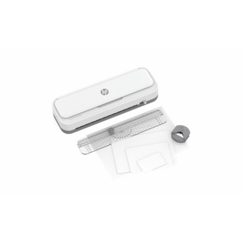 HP ONELAM Laminator 400 A4, na zimno/ciepło, zintegrowany trymer, zaokrąglacz rogów, prędkość 40cm/min + 15 folii: 3xA4, 4xA5, 4xA6, 4xB-CARD, biały