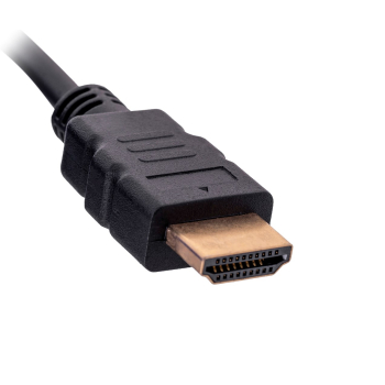 Adapter Lanberg AD-0017-BK (HDMI M - D-Sub (VGA) F; 0,20m; kolor czarny)