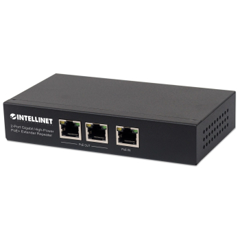 INTELLINET EXTENDER POE+ 2-PORTOWY GIGABIT 802.3AT
