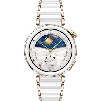 Huawei WATCH GT 5 Pro 42mm Jana-B29C | Inteligentny zegarek | GPS (satelitarny) | Dioda AMOLED | 1,32 cala | Ceramiczny biały