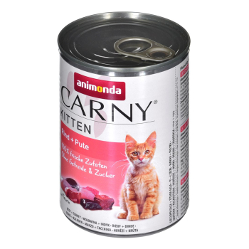 ANIMONDA Carny Kitten Wołowina Indyk - mokra karma dla kota - 400g