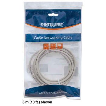 INTELLINET PATCH CORD CAT6 UTP 0,5M SZARY 100% MIE