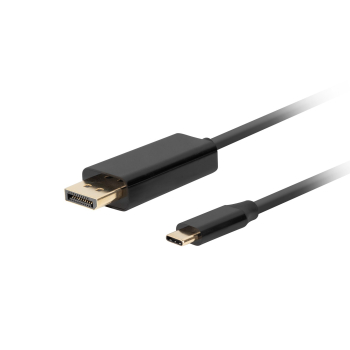 LANBERG KABEL USB-C(M)->DISPLAYPORT(M) 1M 4K 60HZ CZARNY CA-CMDP-10CU-0010-BK