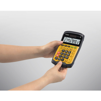 CASIO KALKULATOR BIUROWY WODOODPORNY WM-320MT-S, 12-cyfrowy wyświetlacz, Wyjmowana klawiatura, 108,5x168,5, Poziom wodoszczelności i odporności na bru