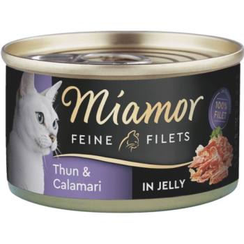 MIAMOR Feine Filets - filety mięsne smak: tuńczyk z kalmarem puszka 100g