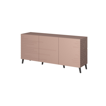 Komoda NOVA 155x40x72 róż mat