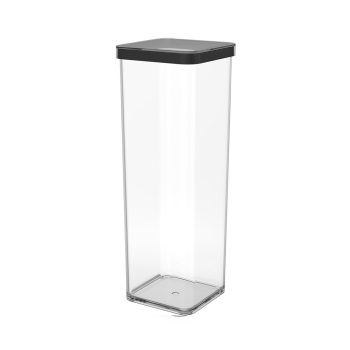 Rotho Pojemnik na przysmaki kwadratowy 2.0L LOFT transparentny/czarny