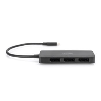 Digitus 3-portowy koncentrator wideo MST (USB-C™ -> 3 x DisplayPort)