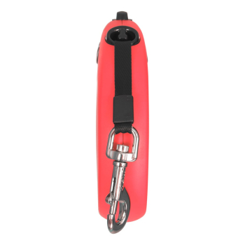 Smycz flexi automatyczna New Classic L taśma 5m - dla psa do 50kg, kolor czerwony