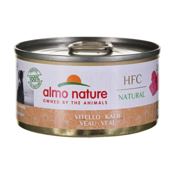 ALMO NATURE HFC NATURAL cielęcina -karma mokra  dla dorosłych psów  -  95 g