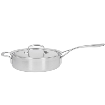 Patelnia sauté z 2 uchwytami i pokrywką DEMEYERE 5-Plus 40850-853-0 - 24 cm