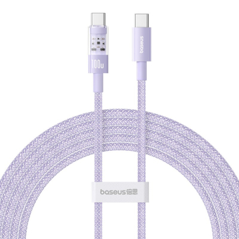 Kabel Baseus Gem Typ C-Typc C 100W 2m (fioletowy)