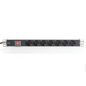 Listwa zasilająca do szaf rack (PDU) 19 cali 7x Schuko