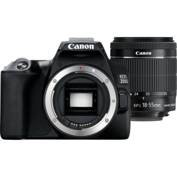 Canon EOS 250D + EF-S 18-55mm f/3.5-5.6 III Zestaw do lustrzanki 24,1 MP CMOS 6000 x 4000 px Czarny