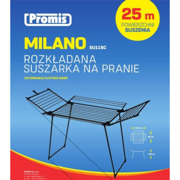 PROMIS SUSZARKA NA PRANIE MILANO,ROZKŁADANA, DODAT