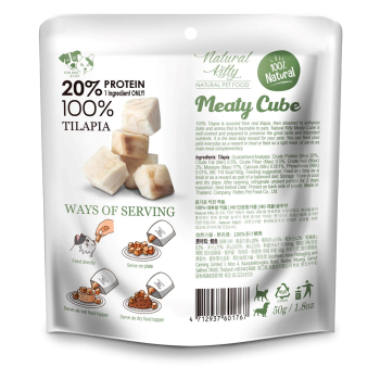 MEATY CUBE 100% TILAPIA - 50g