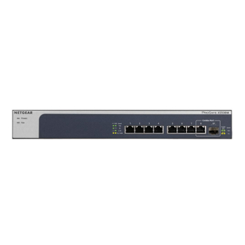 NETGEAR XS508M Nie zarządzany 10G Ethernet (100/1000/10000) Szary, Srebrny