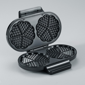 SEVERIN WAFLOWNICA PODWÓJNA, KSZTAŁ GOFRÓW SERCA, POWŁOKA ANTYADHEZYJNA, STAL, MOC 1200W WA2106