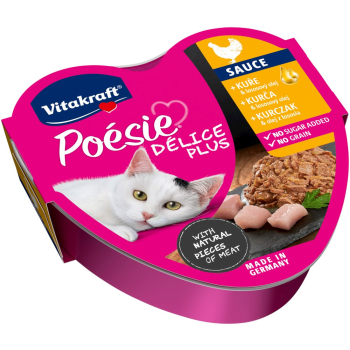 VITAKRAFT Poesie delice PLUS kurczak - Przysmak dla kota - 85g