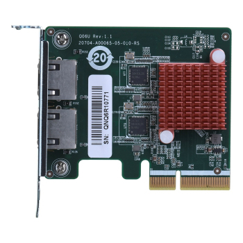 Qnap QXG-2G2T-I225, 2 x 2.5GbE, PCIe Gen2 x1, Low-profile
