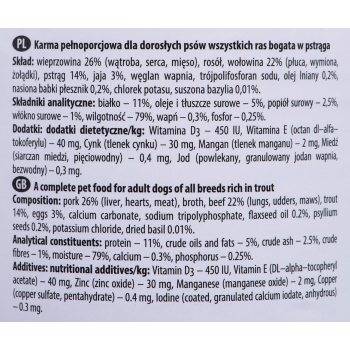 Karma DOLINA NOTECI Premium Pstrąg (0,40 kg )