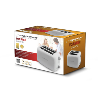 Toster Esperanza Ciabatta EKT002 (600W; kolor biały)