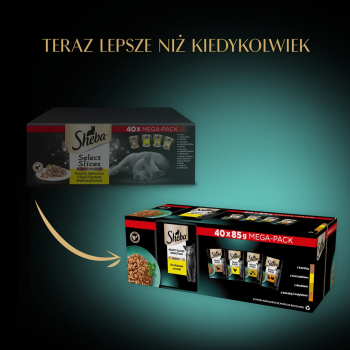 SHEBA Selection Select Slices Drobiowe Smaki 85g